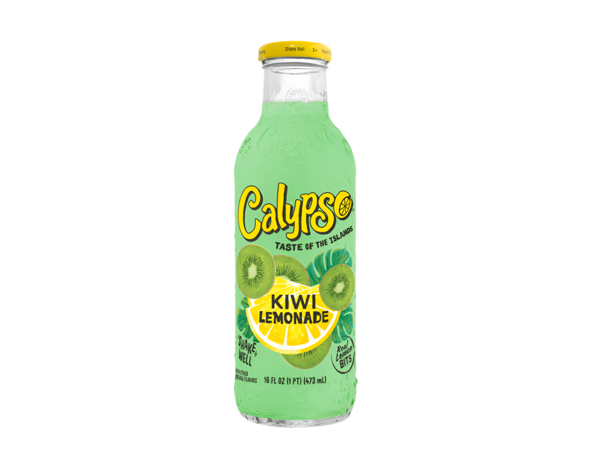 Calypso Kiwi Lemonade 473ml Glas