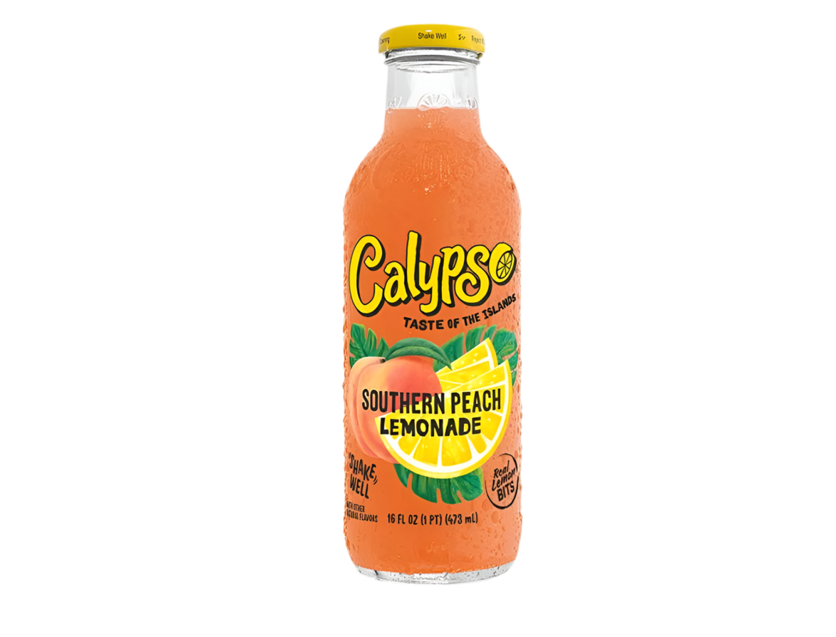 Calypso Southern Peach Lemonade 473ml Glas