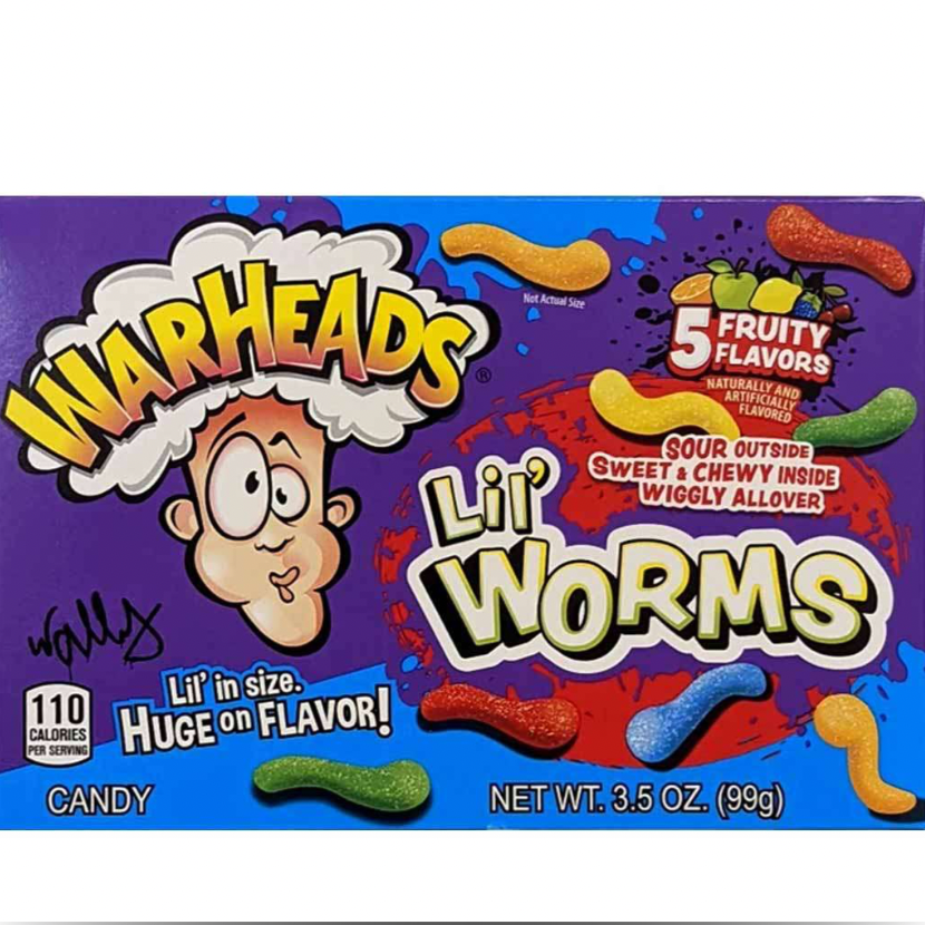 WARHEADS LIL' SOUR WORMS 99g
