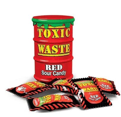 Toxic Waste Red Sour Candy 42g