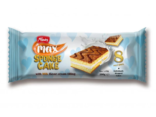 SPONGE CAKE WITH MILK FLAVOR 8x25g
