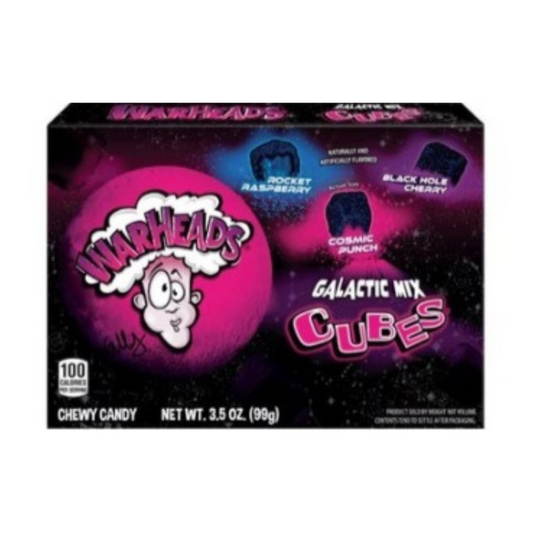 Warheads Galactic Mix Cubes Theatre Box 99g