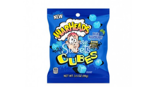 Warheads Blue Raspberry Cubes 99g