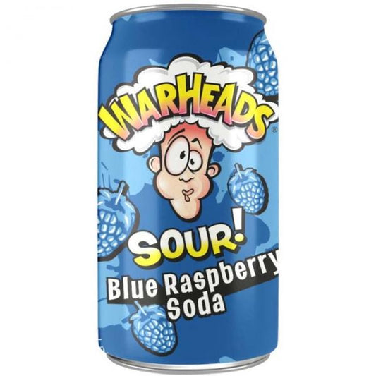 WarHeads Blue Raspberry Soda 330ml USA